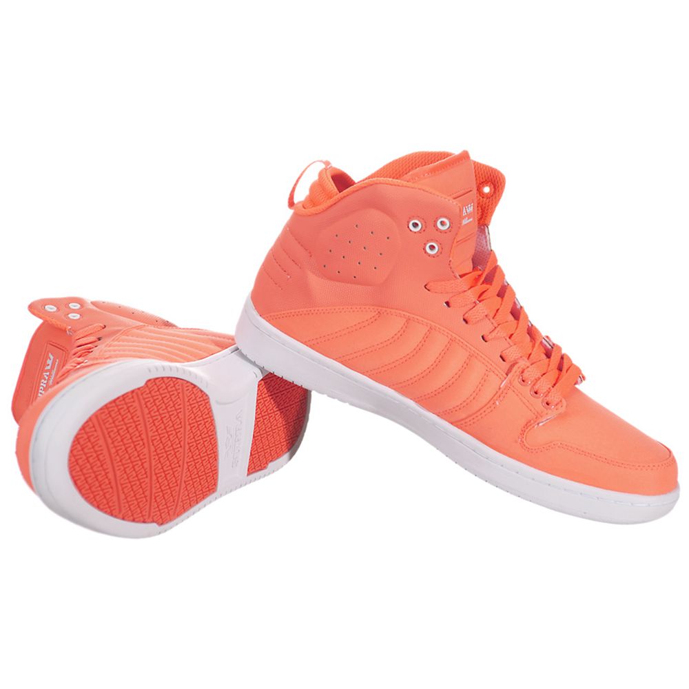 Chaussures de Skate Supra S1W Orange Neon Orange/White Homme | DRY-93385115